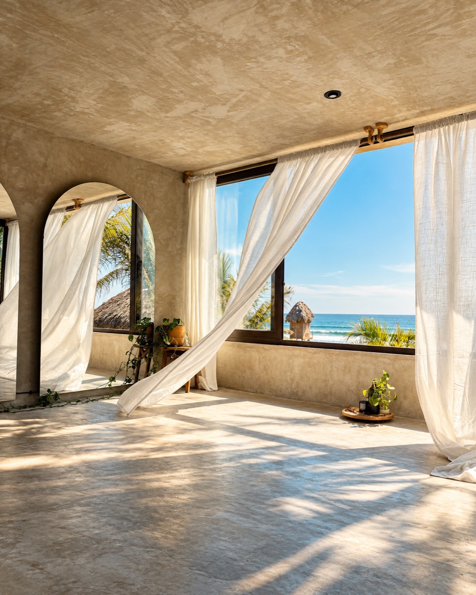 Ocean-facing rooms a few steps from the sand