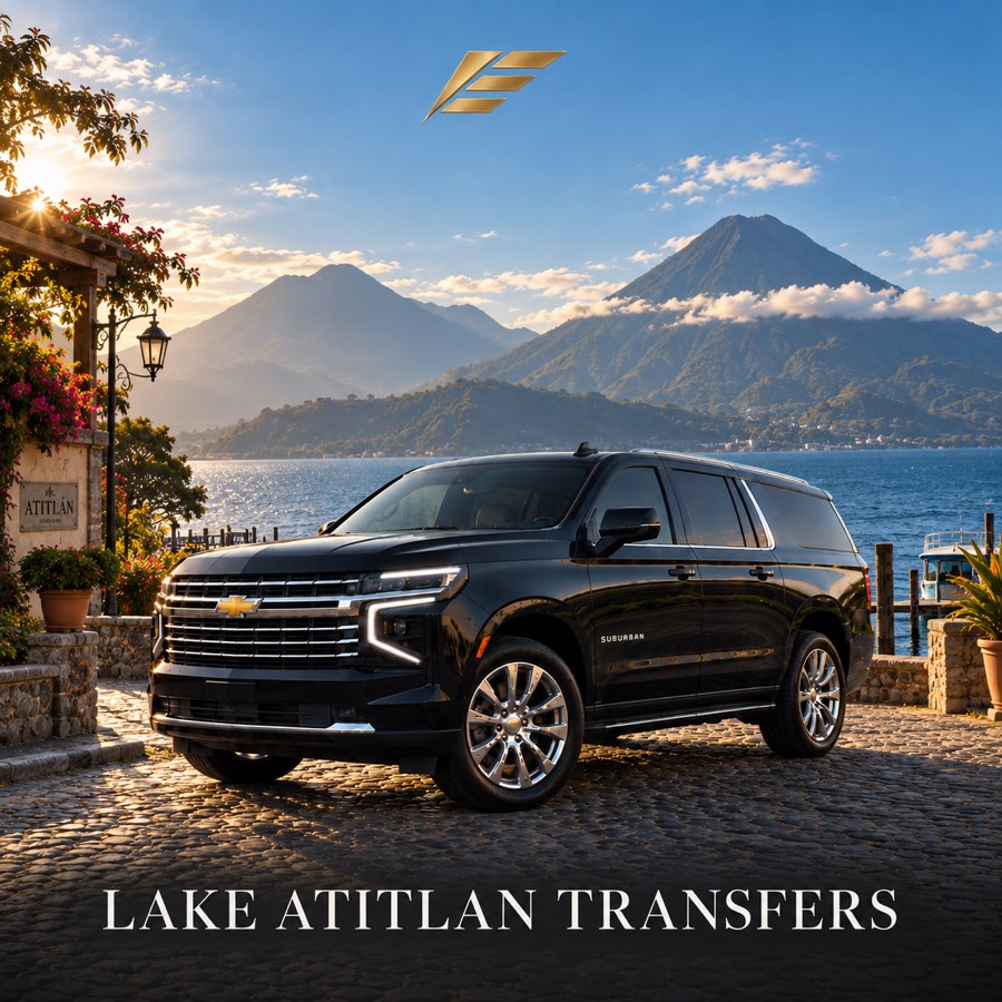 Black SUV transfer to Lake Atitlan